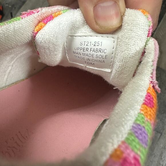 Sugar Thrillz Dolls Kill Groove With Me Floral Striped Platform Sneakers Size 10 - Picture 2 of 16